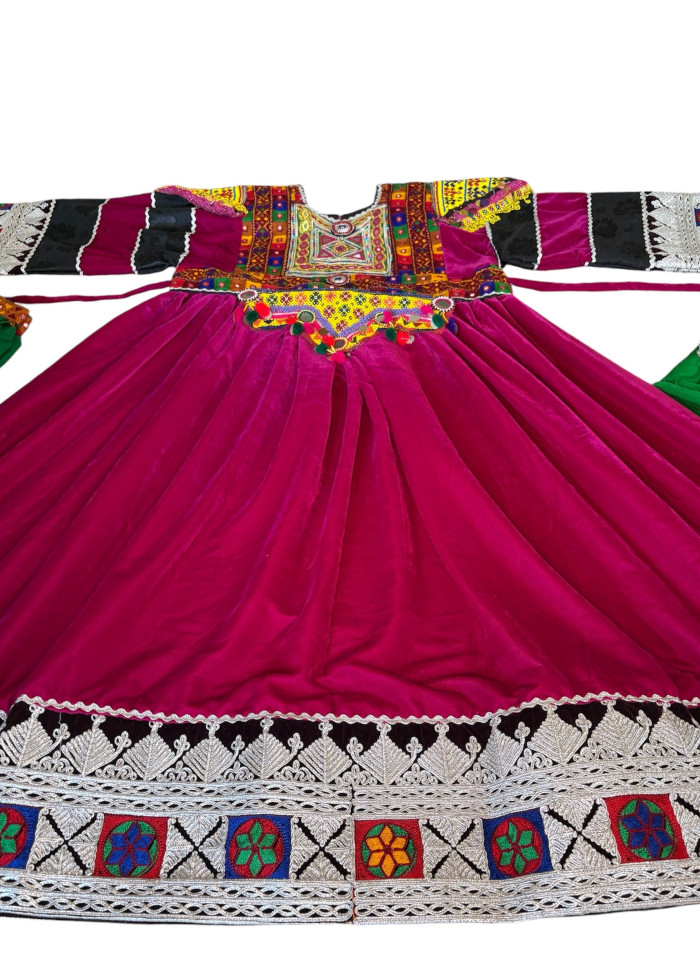 Afghan Wedding Dress/ Afghan Dress Kuchi Charma Works