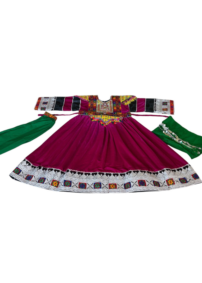 Afghan Wedding Dress/ Afghan Dress Kuchi Charma Works