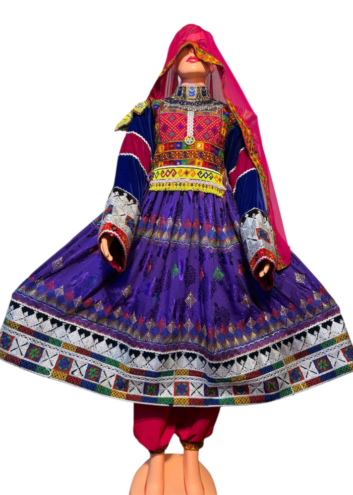 Afghan Wedding Dress/ Afghan Dress Kuchi Charma Works