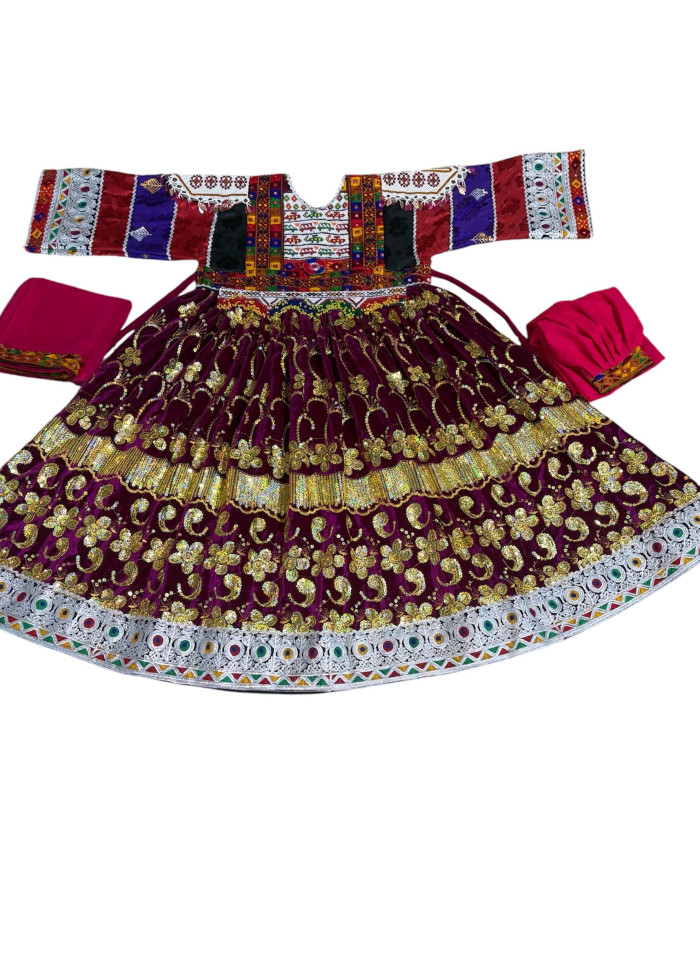 Afghan Wedding Dress/ Afghan Dress Kuchi Charma Works
