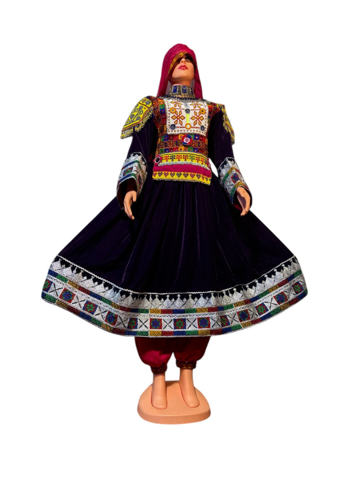 Afghan Wedding Dress/ Afghan Dress Kuchi Charma Works