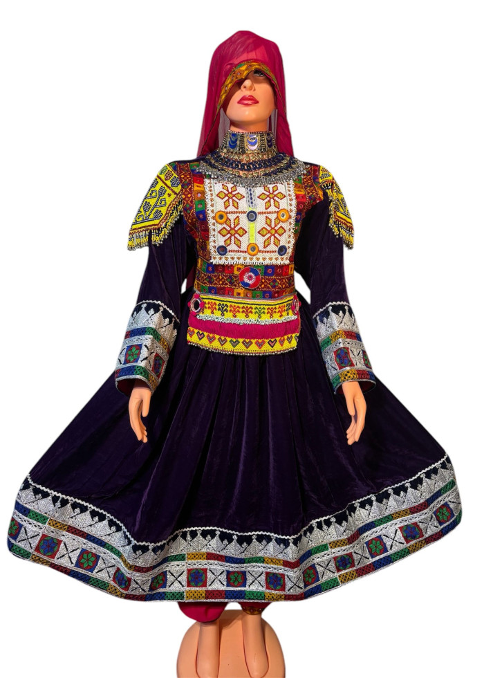 Afghan Wedding Dress/ Afghan Dress Kuchi Charma Works