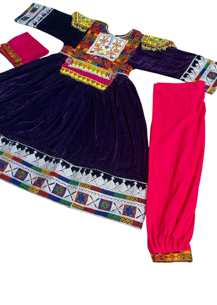 Afghan Wedding Dress/ Afghan Dress Kuchi Charma Works
