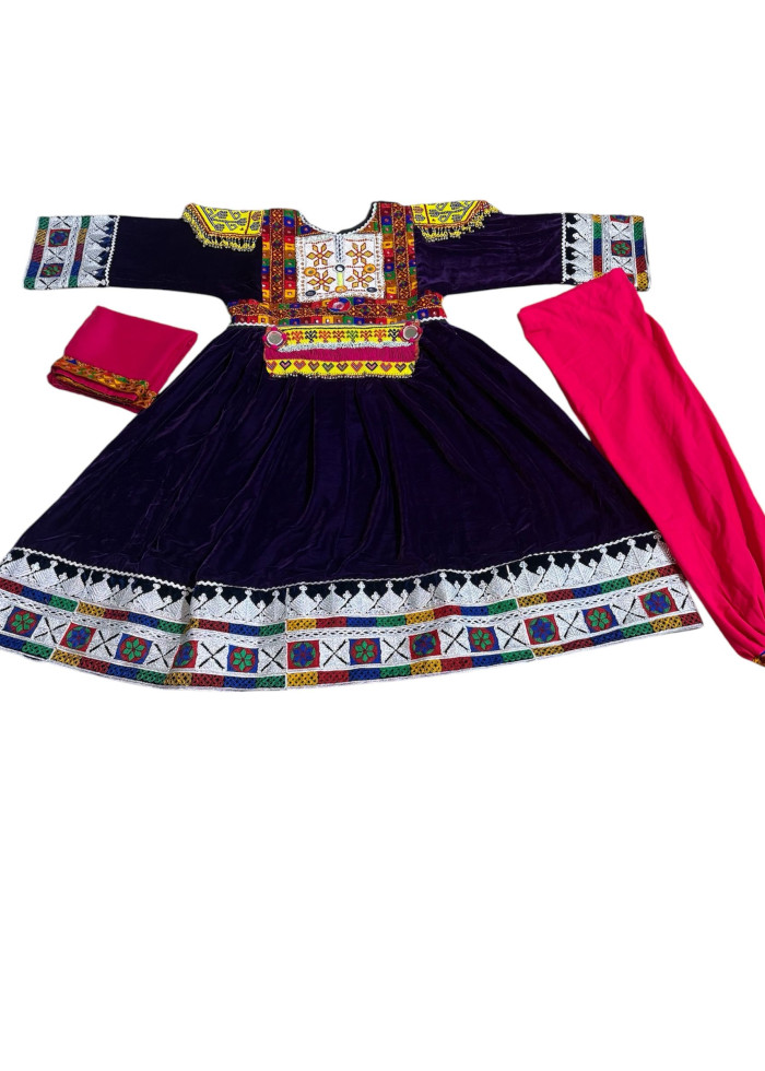 Afghan Wedding Dress/ Afghan Dress Kuchi Charma Works