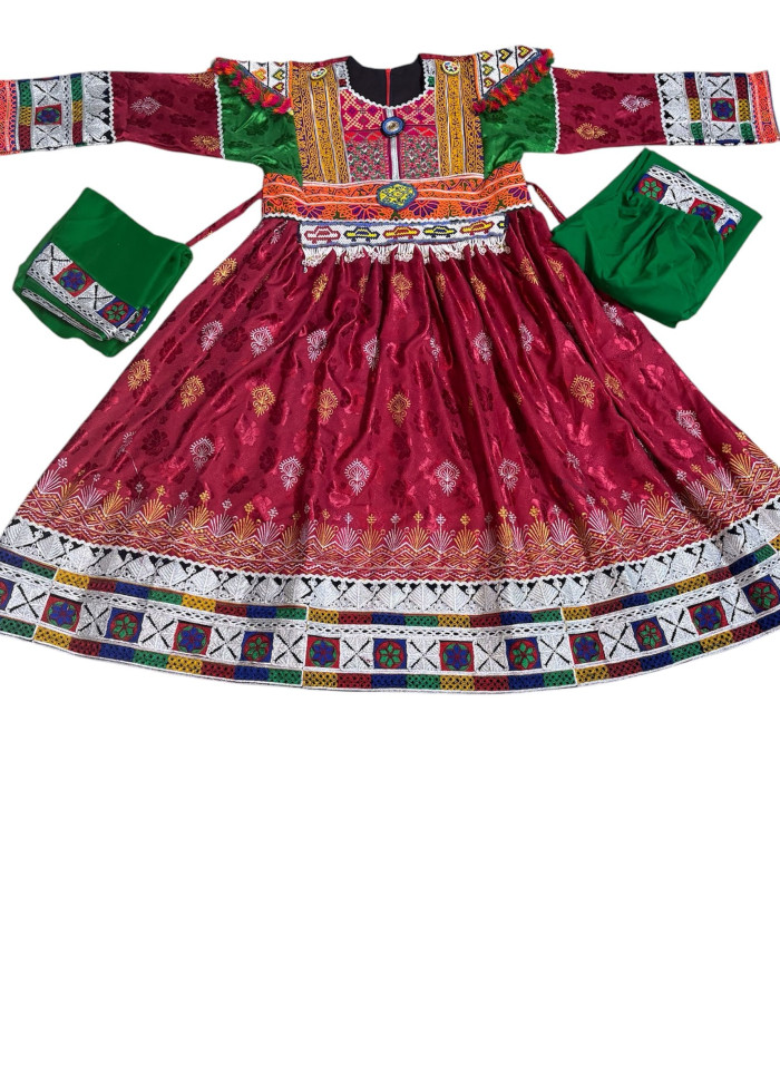 Afghan Wedding Dress/ Afghan Dress Kuchi Charma Works