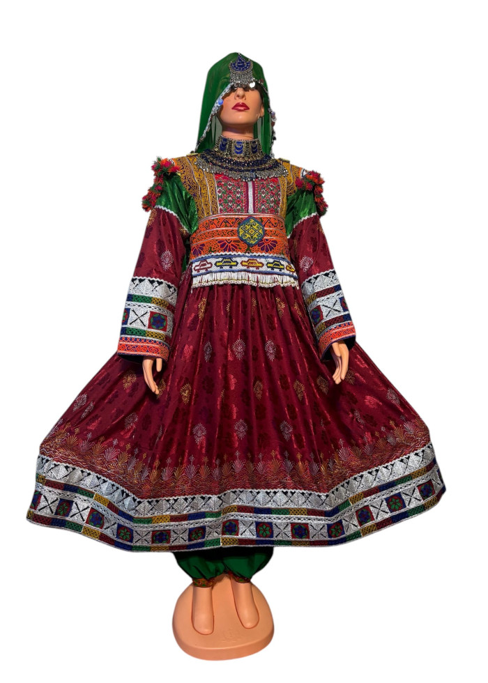 Afghan Wedding Dress/ Afghan Dress Kuchi Charma Works