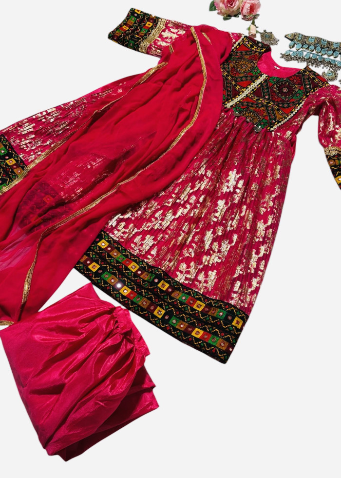 Afghan Wedding Dress/ Afghan Dress Kuchi Charma Works