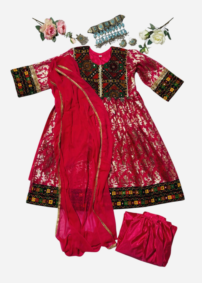 Afghan Wedding Dress/ Afghan Dress Kuchi Charma Works