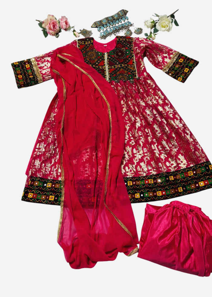 Afghan Wedding Dress/ Afghan Dress Kuchi Charma Works