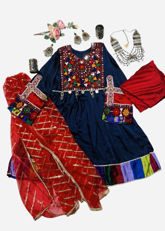 Afghan Wedding Dress/ Afghan Dress Kuchi Charma Works