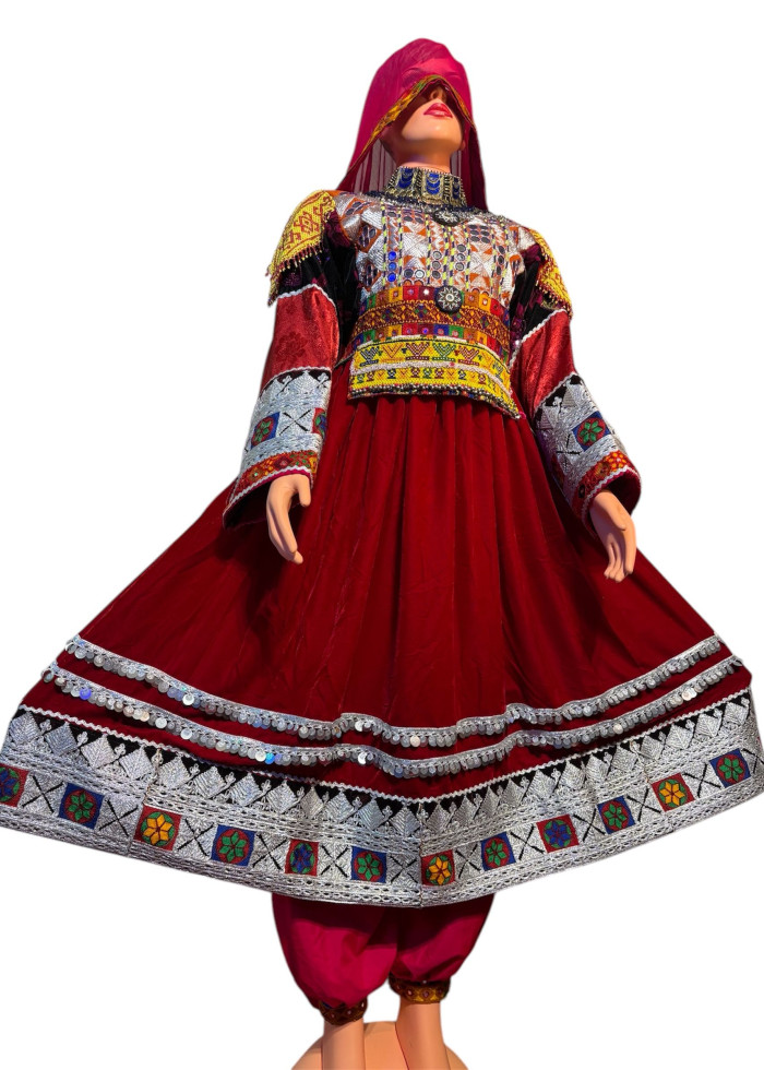 Afghan Wedding Dress/ Afghan Dress Kuchi Charma Works