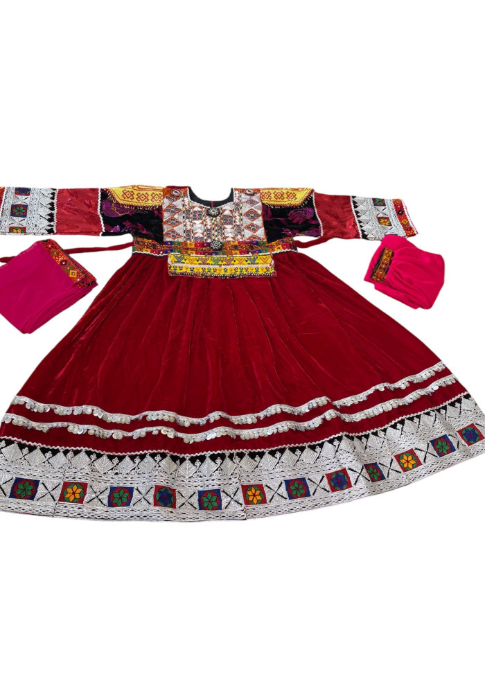 Afghan Wedding Dress/ Afghan Dress Kuchi Charma Works