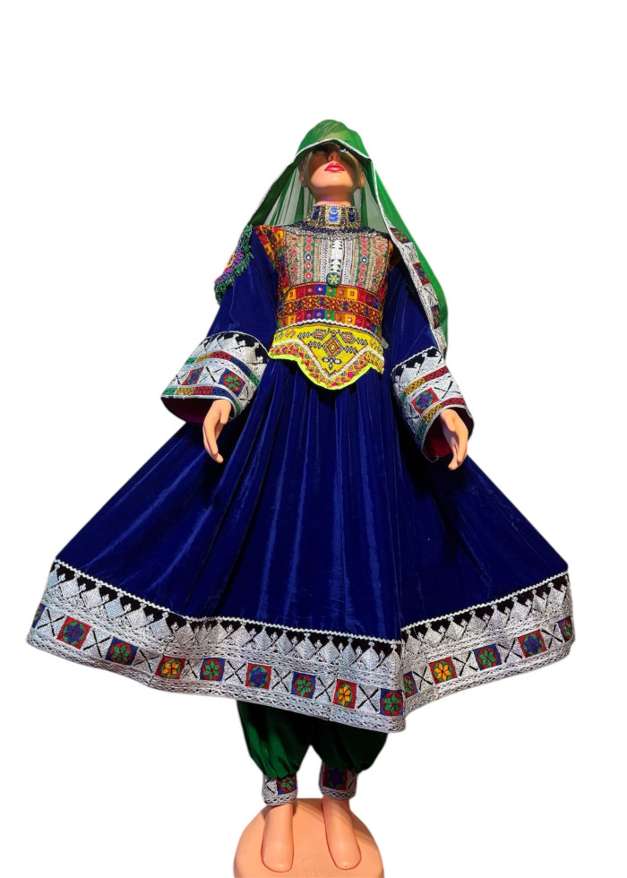 Afghan Wedding Dress/ Afghan Dress Kuchi Charma Works