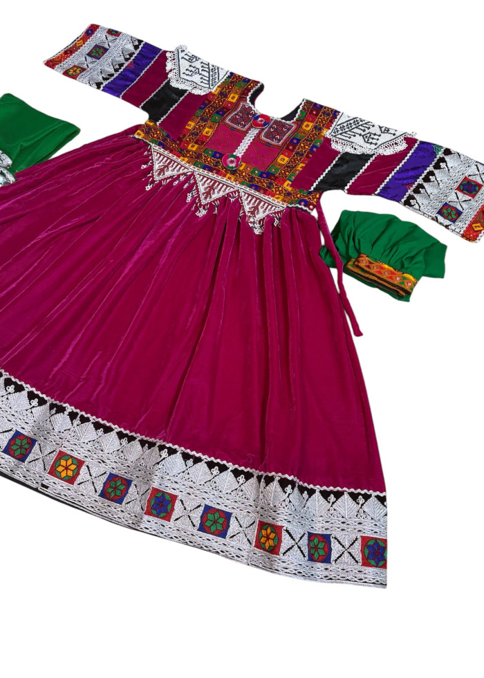 Afghan Wedding Dress/ Afghan Dress Kuchi Charma Works