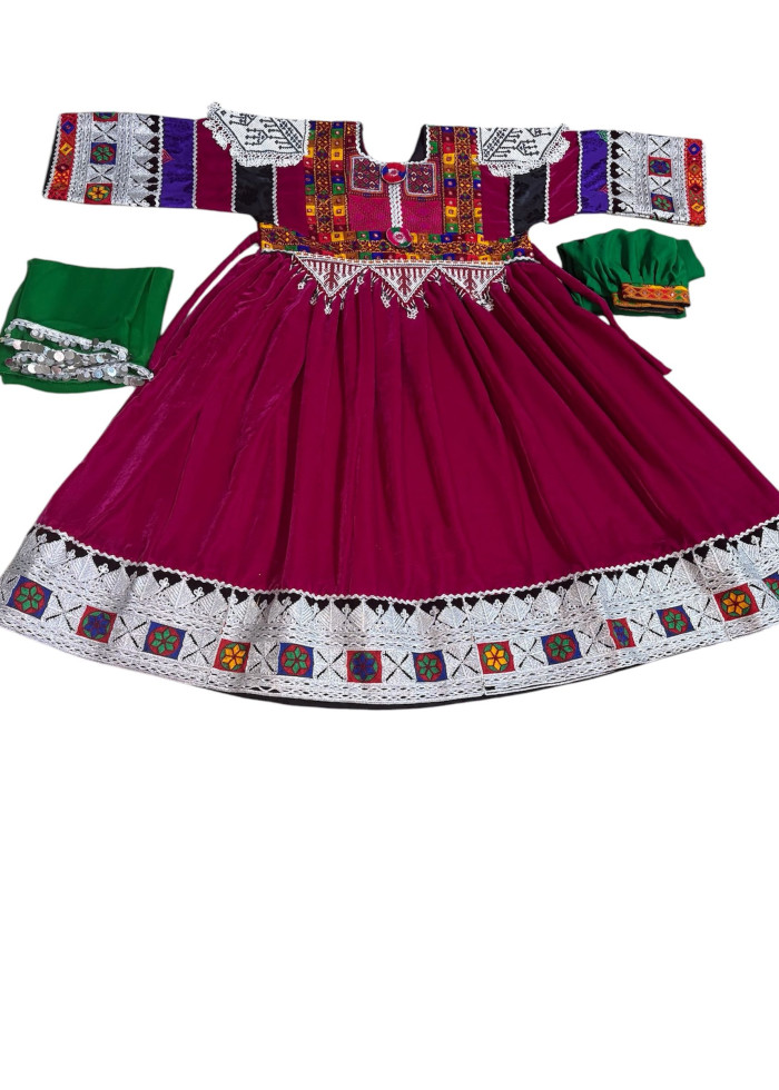 Afghan Wedding Dress/ Afghan Dress Kuchi Charma Works