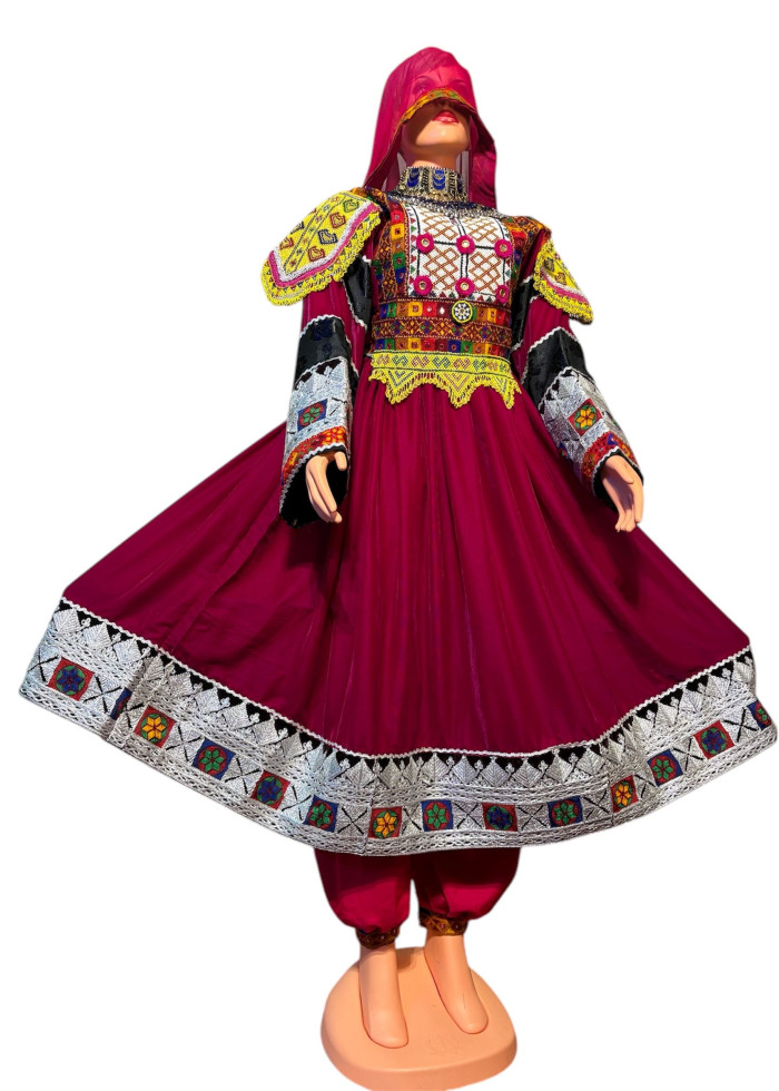 Afghan Wedding Dress/ Afghan Dress Kuchi Charma Works
