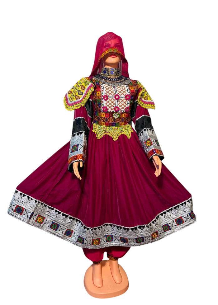 Afghan Wedding Dress/ Afghan Dress Kuchi Charma Works