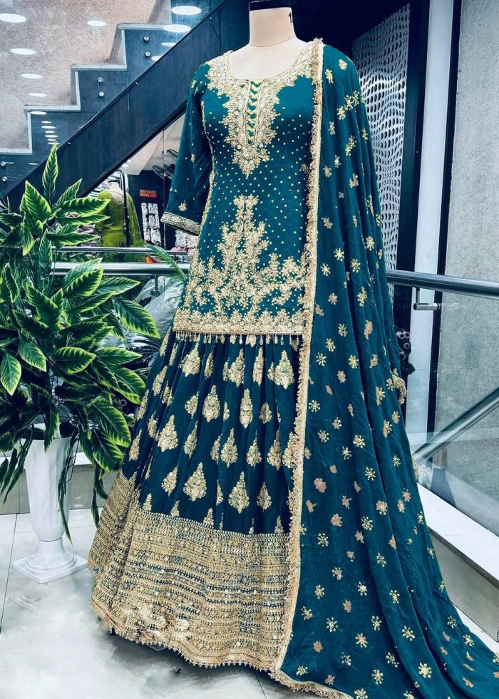 Chinon Silk Lehenga 