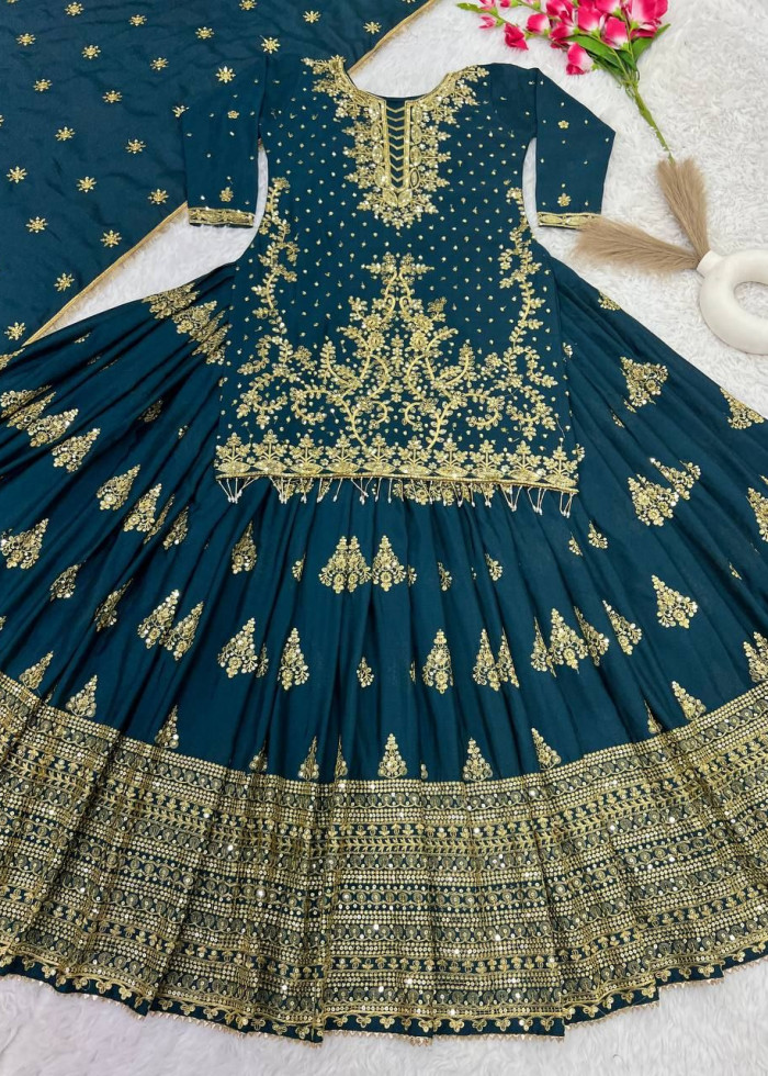 Chinon Silk Lehenga 