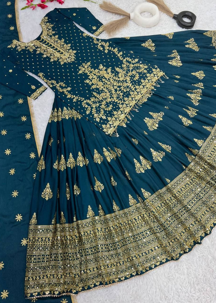 Chinon Silk Lehenga 
