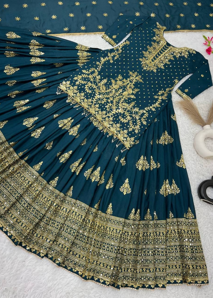Chinon Silk Lehenga 
