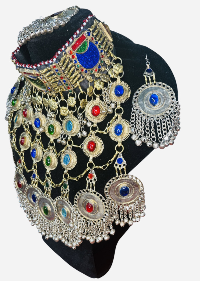 Multicoloured Afghan Jewellery Set