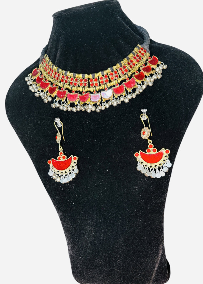 Turkman Choker Set (Red)