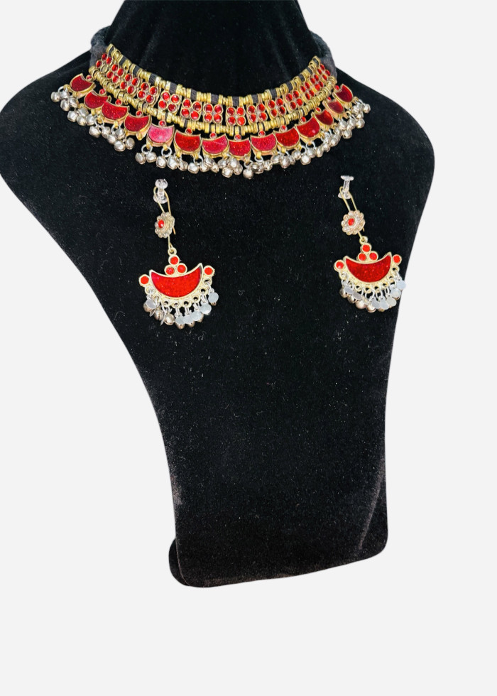 Turkman Choker Set (Red)