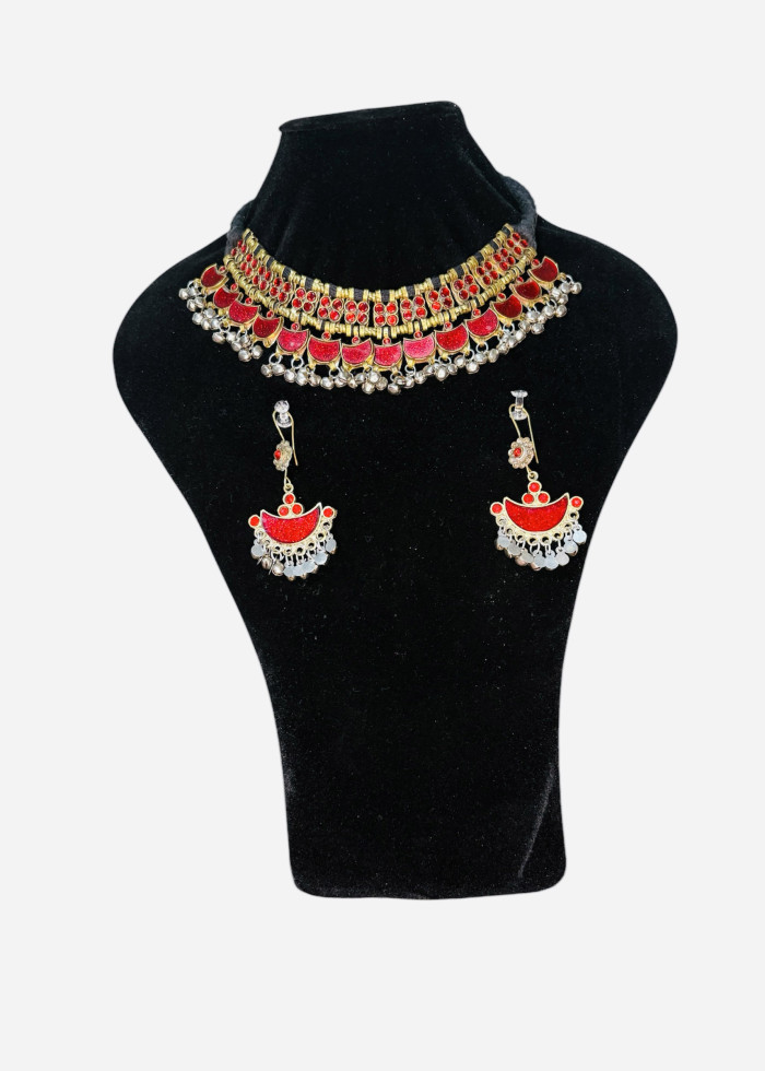 Turkman Choker Set (Red)