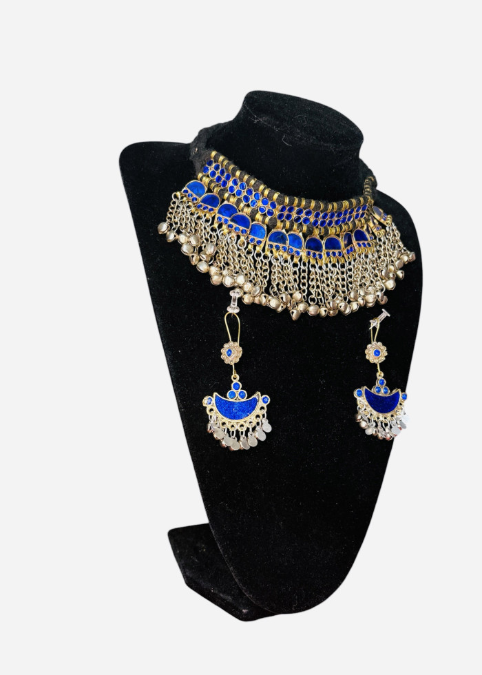 Turkman Choker Set (Blue)