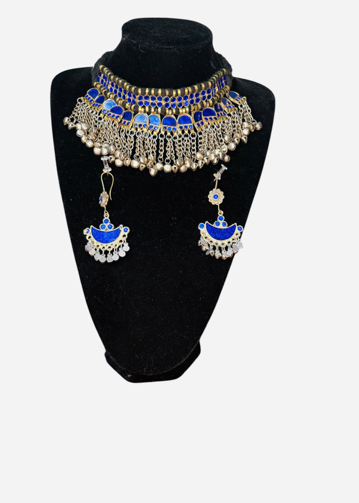 Turkman Choker Set (Blue)