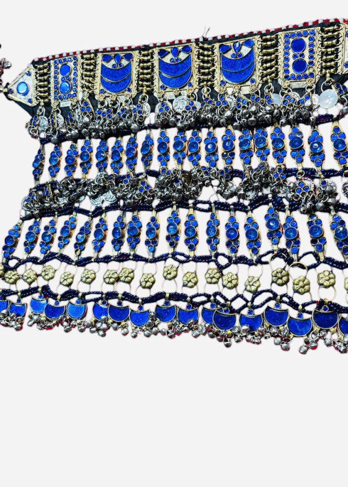 Blue Afghan full jewellery set