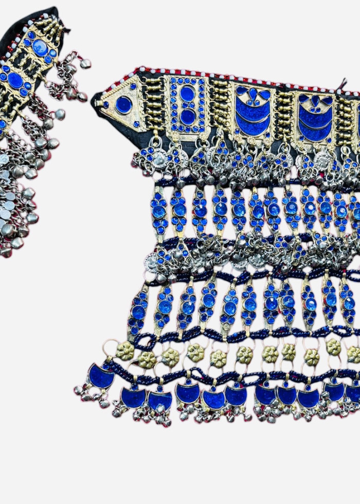 Blue Afghan full jewellery set