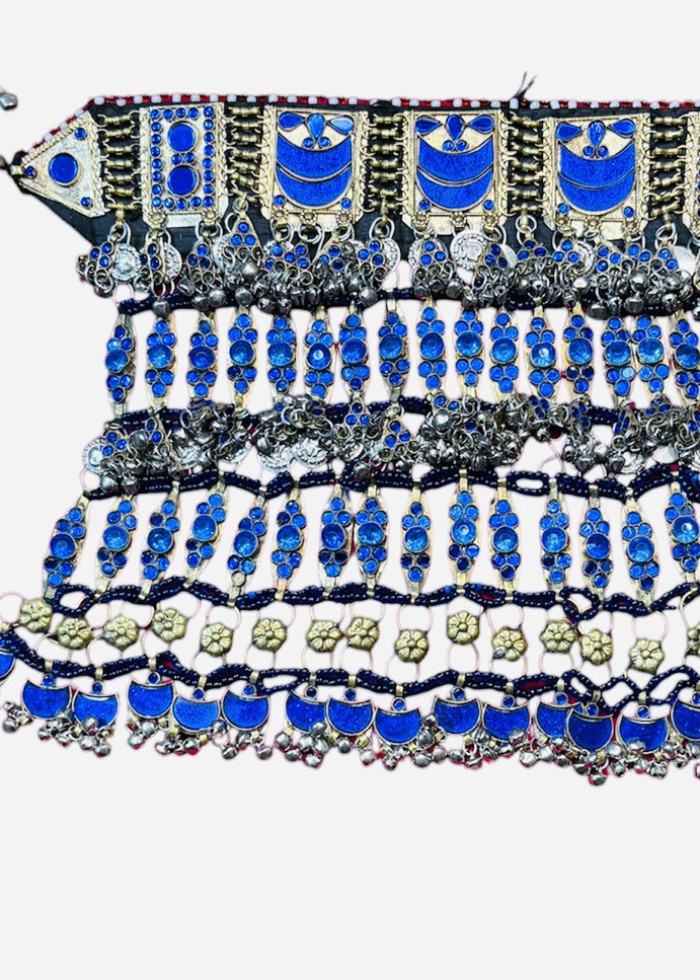 Blue Afghan full jewellery set