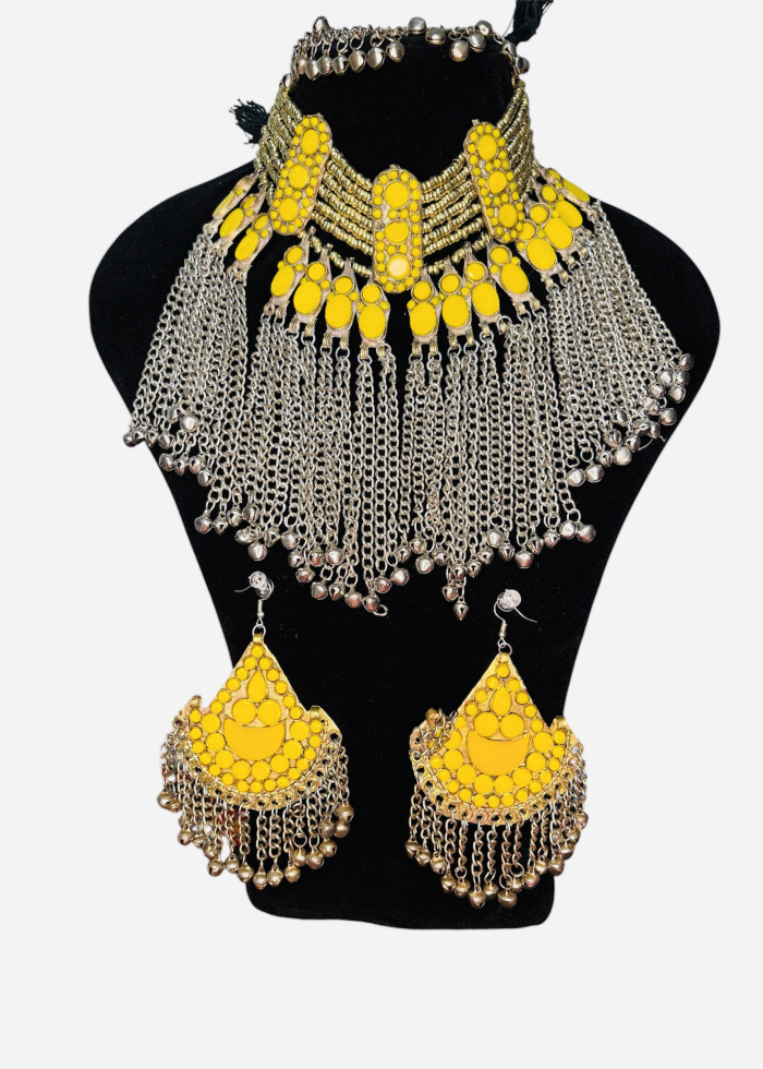 Afghan full jewellery set/ Yellow
