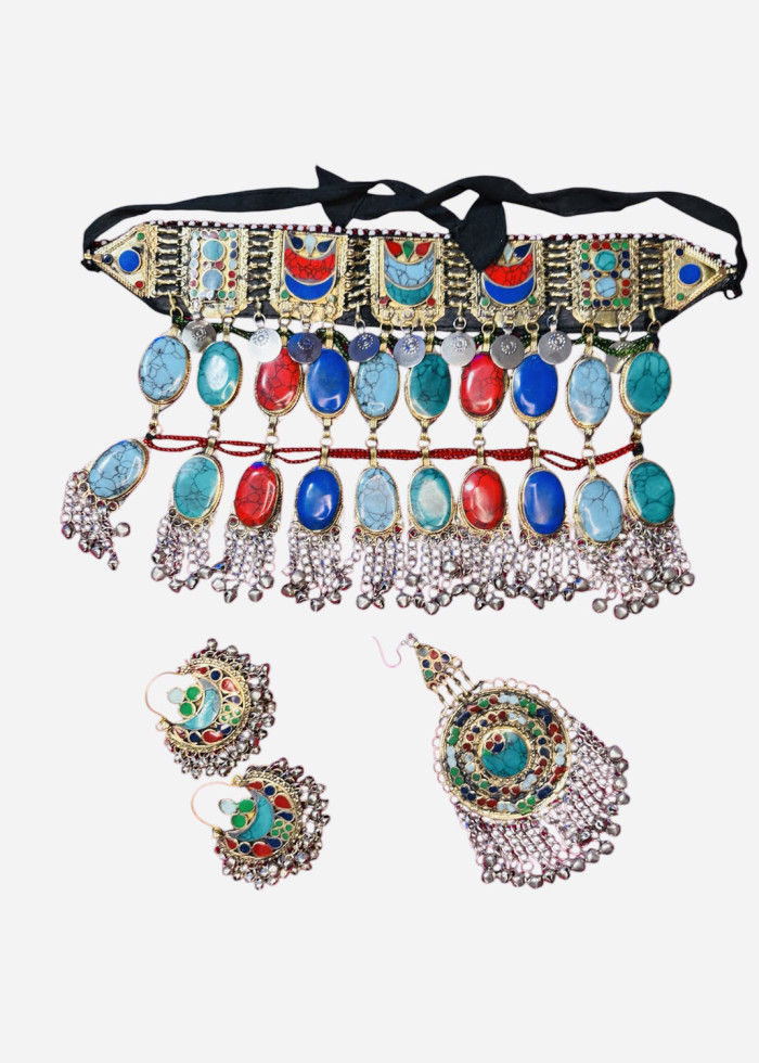 Firuza Afghan 4 piece vintage jewellery set