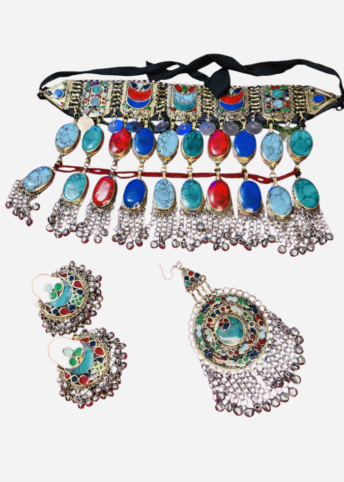 Firuza Afghan 4 piece vintage jewellery set