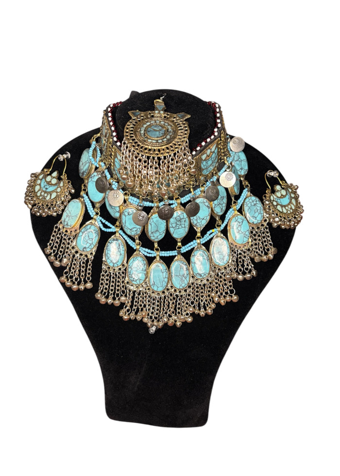 Firuza Afghan 4 piece vintage jewellery set