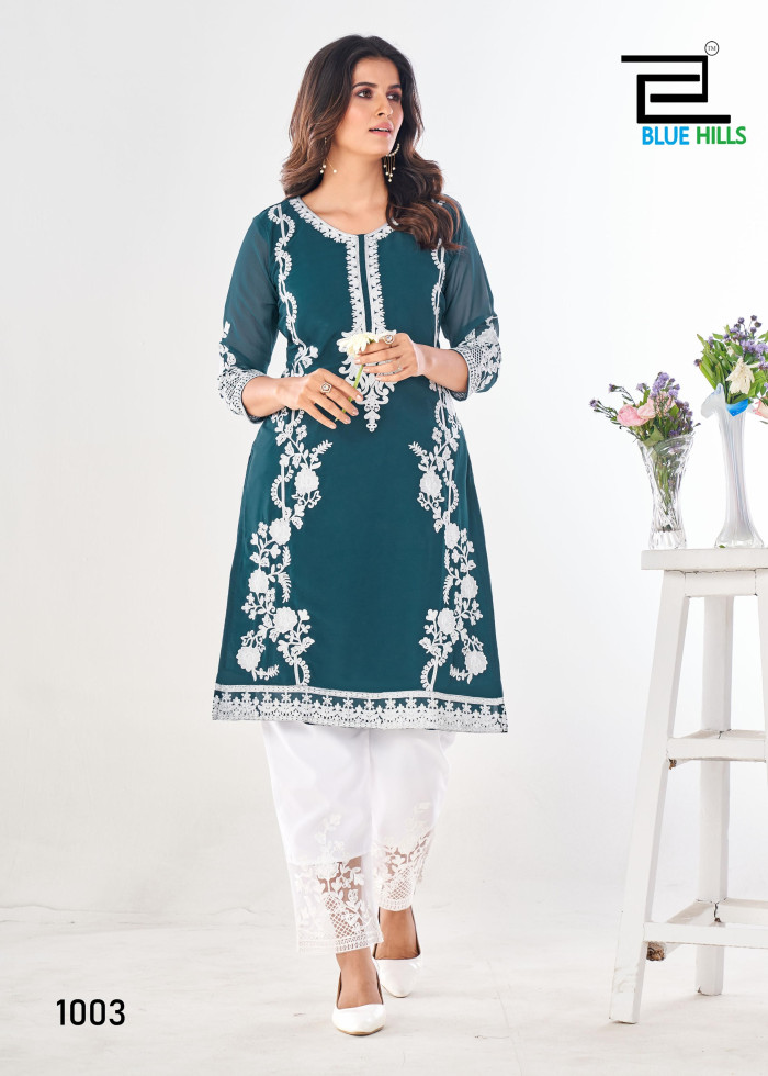 Embroidered Work Georgette Designer Kurti