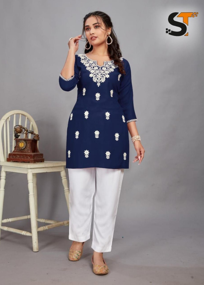 Embroidered Work Top