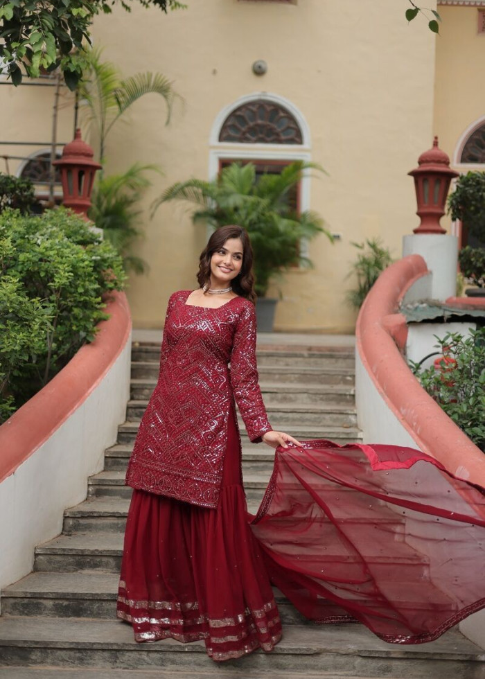 Party Salwar Kameez Women Designer Gown Suit Ethnic Anarkali