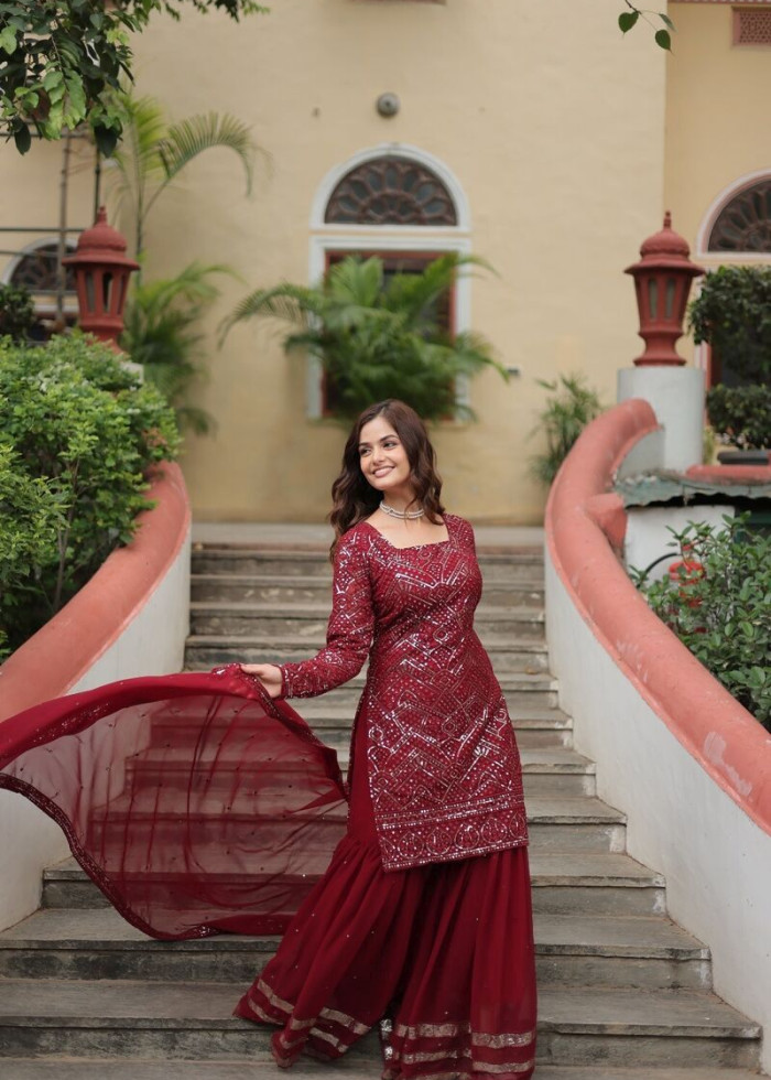 Party Salwar Kameez Women Designer Gown Suit Ethnic Anarkali