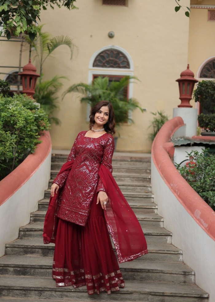 Party Salwar Kameez Women Designer Gown Suit Ethnic Anarkali