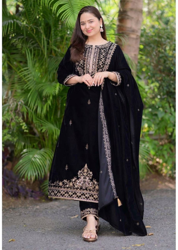 New Pattern High Quality Eid Month Special Ladies Wear Three Piece Suit
